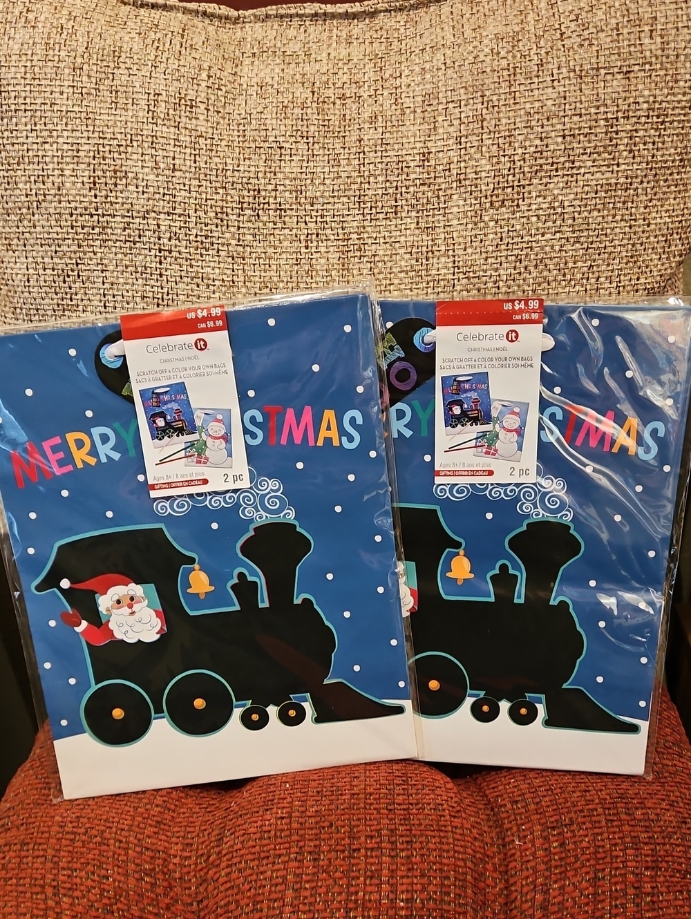 DIY Christmas Gift Bags - 4 Bags